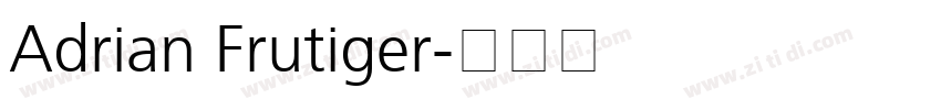 Adrian Frutiger字体转换